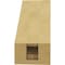 Ekena Millwork 3-inch W x 6-inch D x 6-inch H Baker Rough Cedar Woodgrain TimberThane Knee Brace, Primed BRCUR03X06X06BKRRCPR - alternate 5